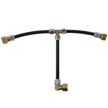 GAS IT Lightweight Twin Bottle Connection Kit with Combined Fill hose