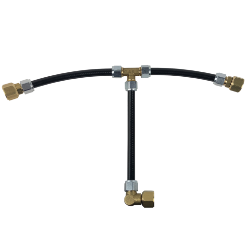GAS IT Lightweight Twin Bottle Connection Kit with Combined Fill hose