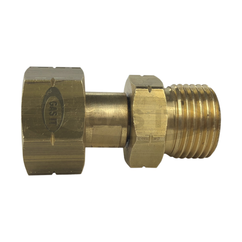 UK 21.8 LH gas bottle outlet to German 21.8LH Pigtail