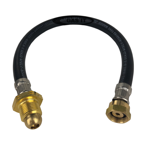 GAS IT 750mm UK POL x W20 Rubber Pigtail