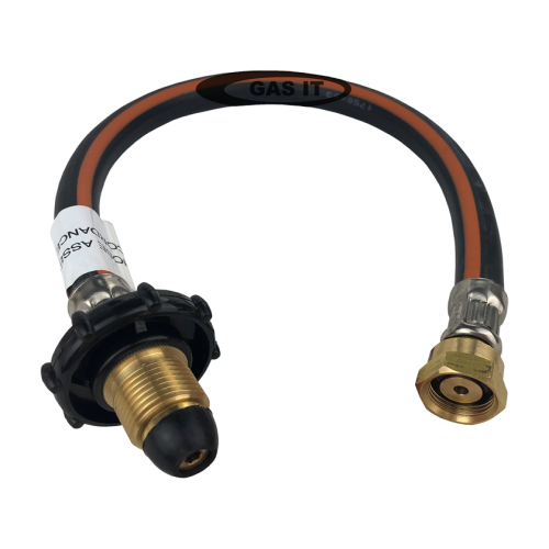GAS IT Handwheel UK POL x W20 750mm Rubber Pigtail