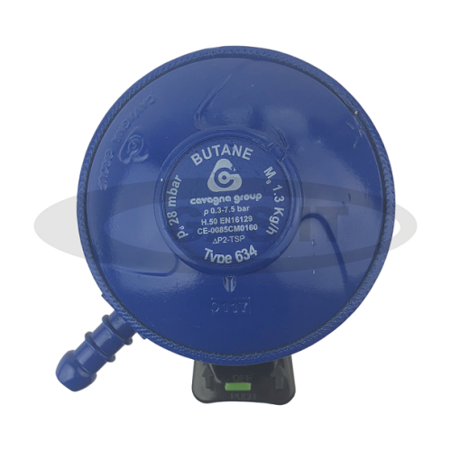 Cavagna Quick on Regulator - Butane 28mbar/1.3Kg/H 