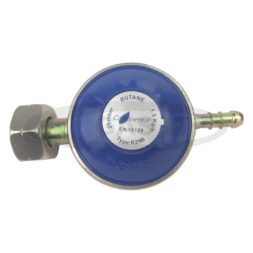 Continental 28/29mbar Low Pressure Regulator with 8mm Hose Outlet