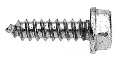 Pack of 25 of 4.8x16 Zinc Plated Screw Hexagonal Head